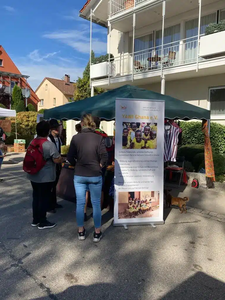 YAWI Stand auf dem Biosphärenmarkt in Münsingen